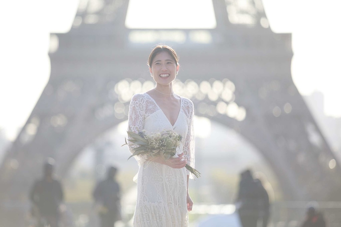 Photo of Photo-wedding in Paris - fall version taken by Petite Nao Photography