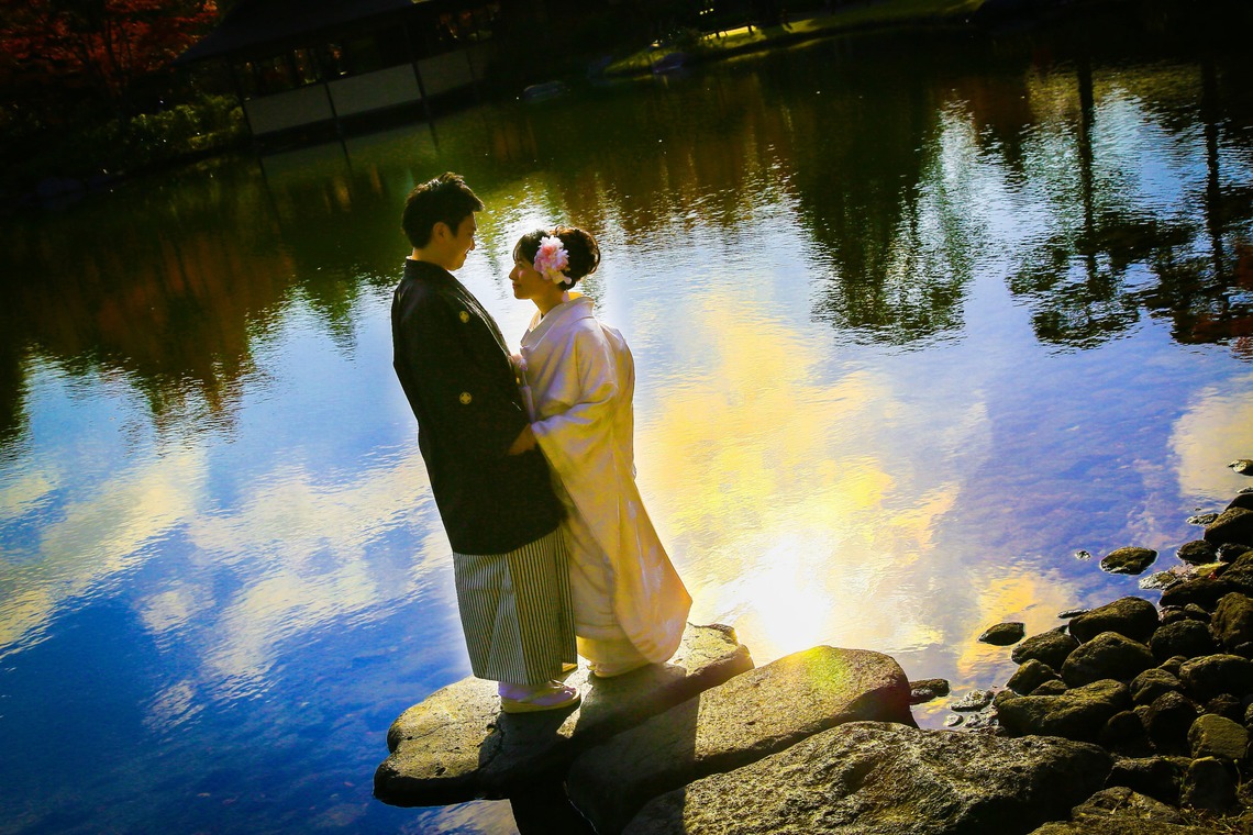 加倉井 規晃が撮影した「ロケーション・前撮り・公園・和装」の写真