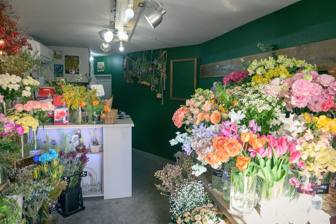 戸澤麻衣が撮影した「お花屋さんの撮影」の写真