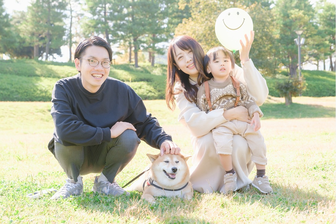 高夏写真店が撮影した家族写真の出張撮影のアルバム「家族写真の撮影」