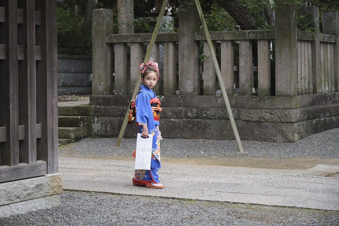 濱田茉里が撮影した「七五三ロケ」の写真