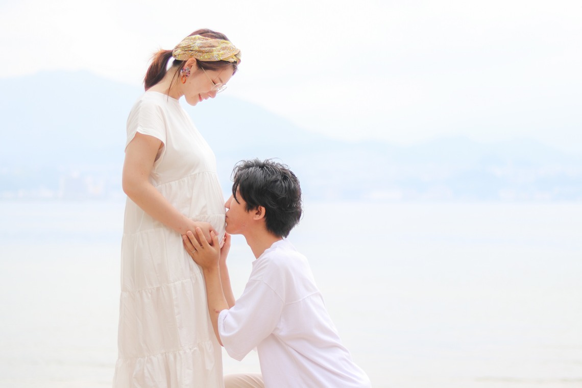 かわもとじゅんいち【Jun3photo】が出張撮影した家族写真(キッズ,ベビーフォト)などが写った「マタニティフォト」の家族写真