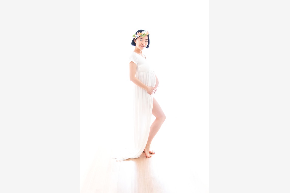 サキヤマ リエが撮影した「マタニティフォト（本厚木/カメラマン自宅撮影/衣装・背景あります)」の写真