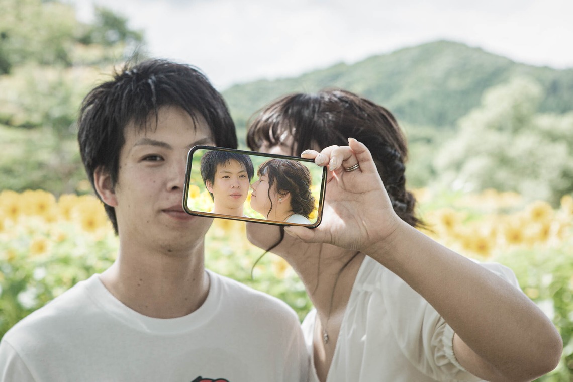 おくやま映像Laboが撮影した「ウエディング前撮り」の写真