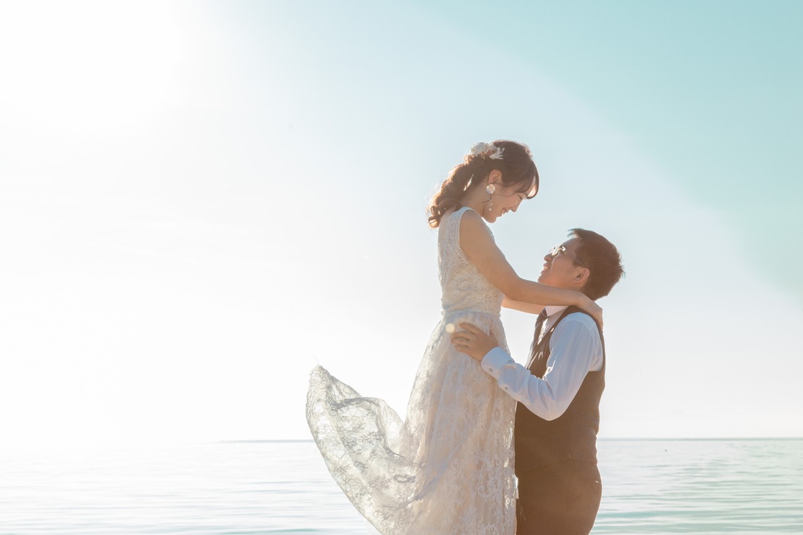 尾崎光が撮影した「ウエディング前撮り/淡路島ロケ」の写真