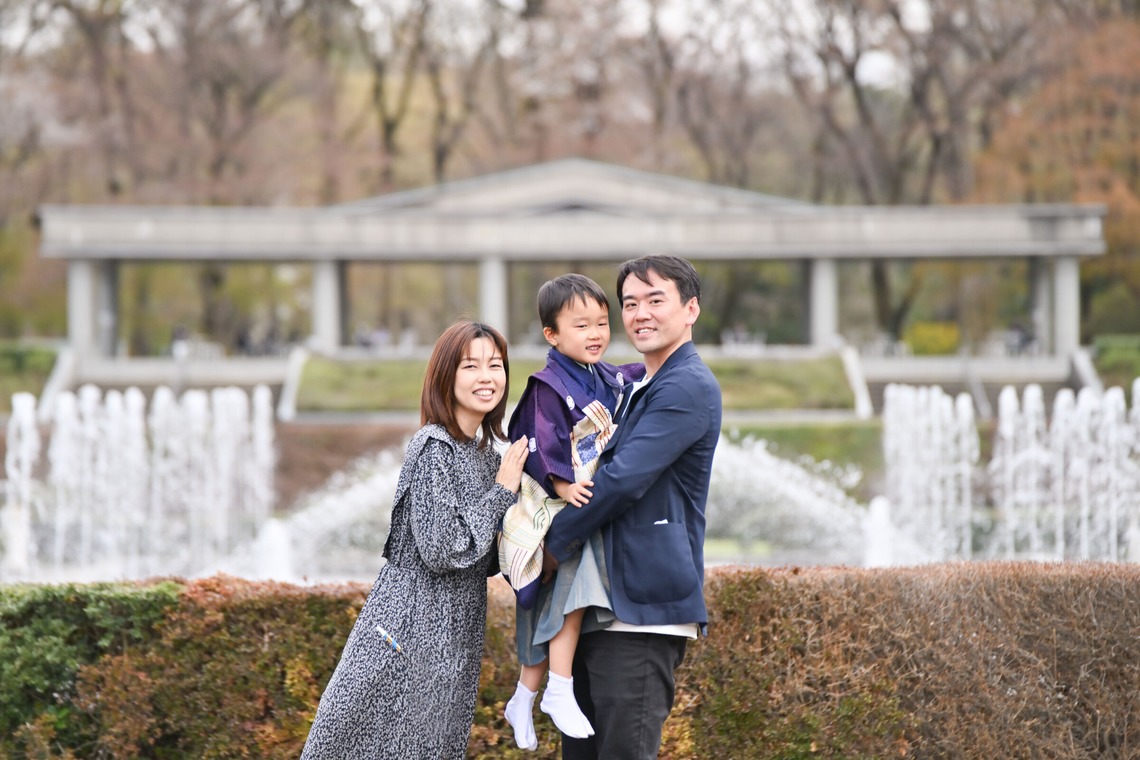 寫樂斎が撮影した「七五三（神代植物公園）」の写真