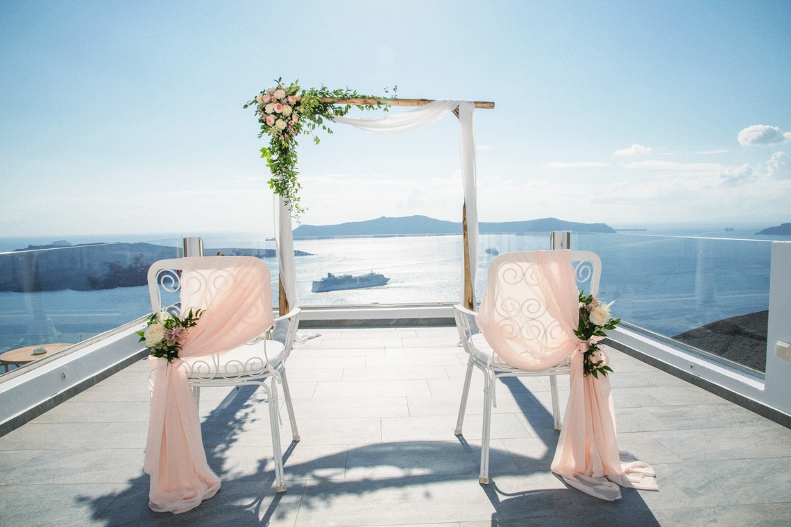 Photo of Santorini Wedding Ceremony taken by Olga Chalkiadaki