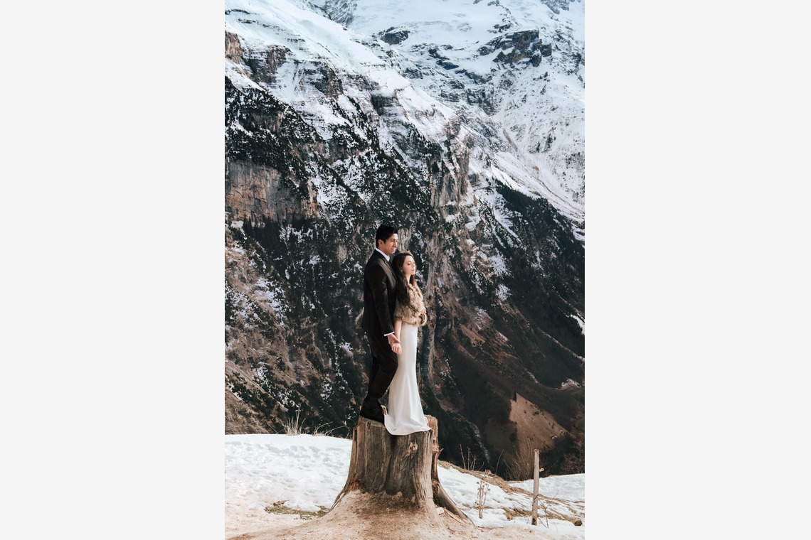 Olga Chalkiadakiが撮影した写真のアルバム「Switzerland Honeymoon Winter Photosession」