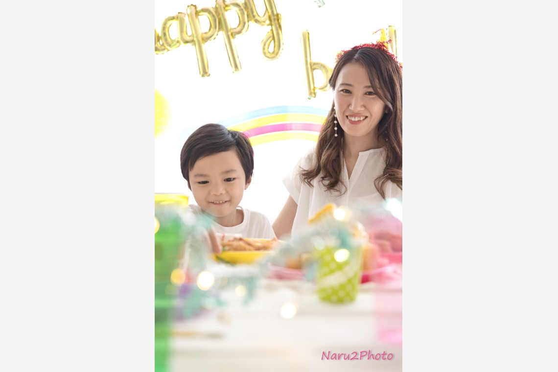 naru2photoが撮影した家族写真の出張撮影のアルバム「お誕生会」