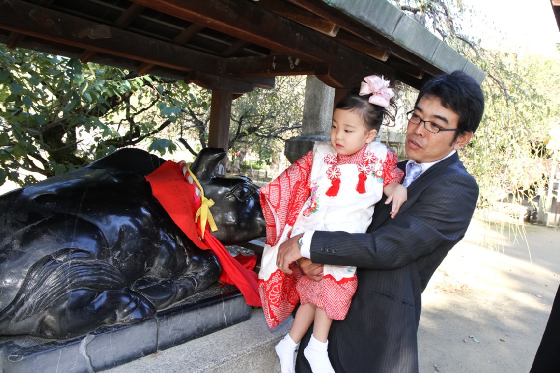 スマイルハンターが出張撮影した家族写真(キッズ,ベビーフォト)などが写った「七五三ロケーション撮影」の家族写真