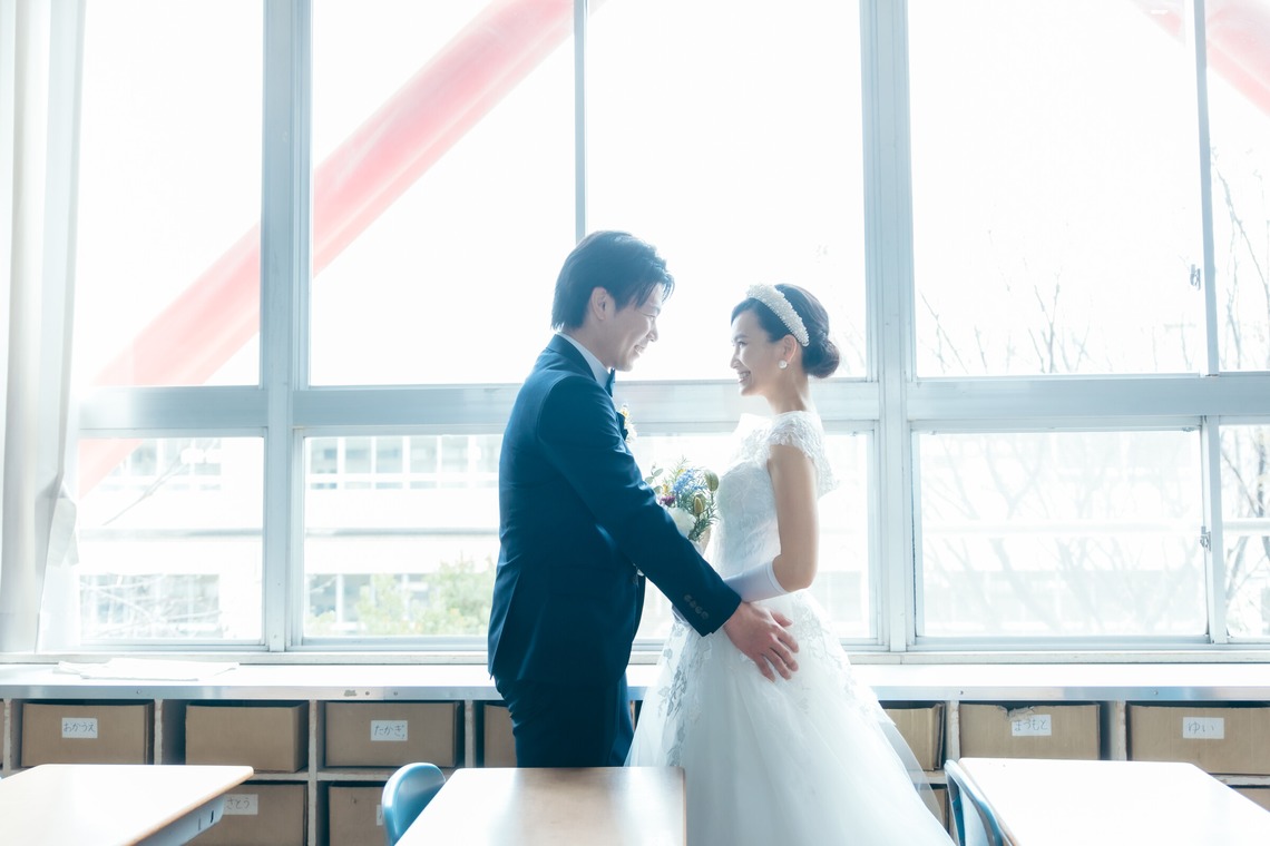 株式会社Ervaが撮影した写真のアルバム「結婚式前撮り（校舎にて）」