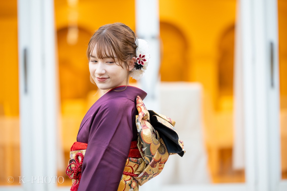 大森光太郎・K-PHOTOが出張撮影した家族写真(キッズ,ベビーフォト)などが写った「成人式撮影」の家族写真