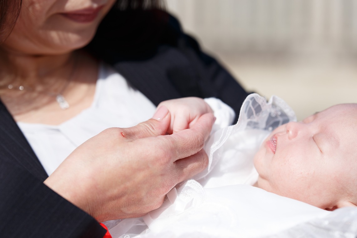 中井企画が出張撮影した家族写真(キッズ,ベビーフォト)などが写った「お宮参り」の家族写真