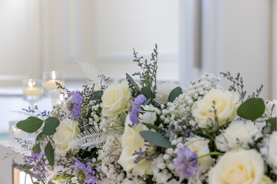 内海　利彦が撮影した「披露宴会場の花装」の写真