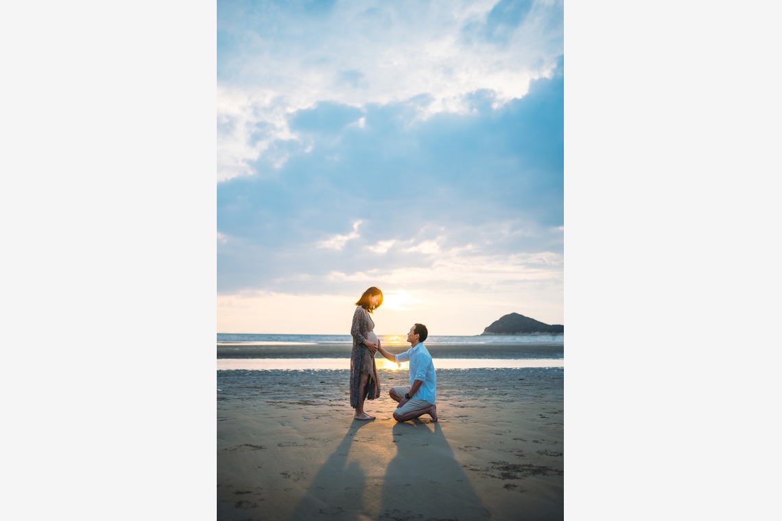 フォトグラファー笹が撮影した「香川県 父母ヶ浜 マタニティ」の写真