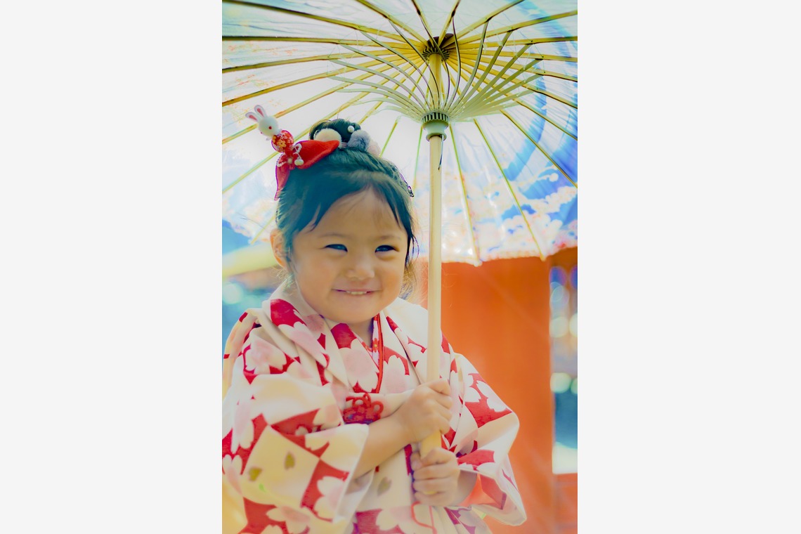 時の記録者が撮影した七五三フォトのアルバム「七五三サンプル」