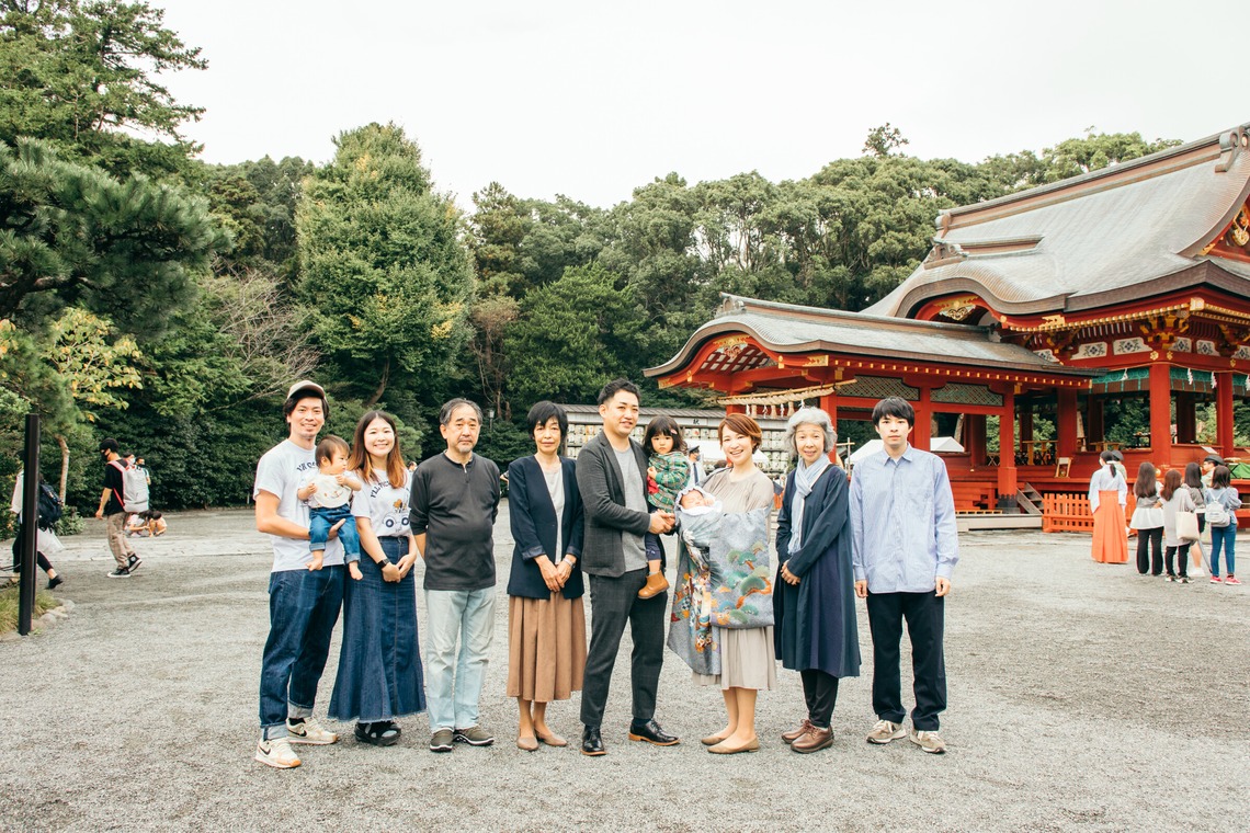 勝俣遥子が出張撮影した家族写真(キッズ,ベビーフォト)などが写った「ファミリーフォト」の家族写真