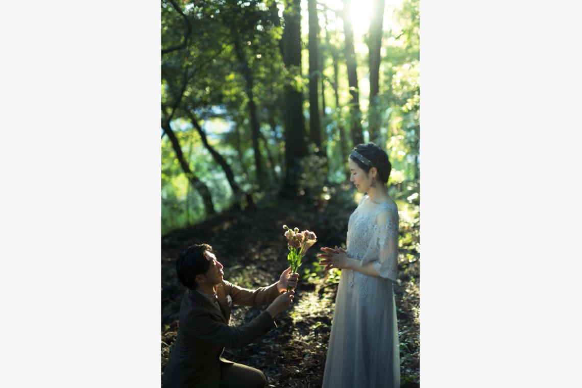 富岡 そよぎが撮影した「森でのウェディング撮影❁」の写真