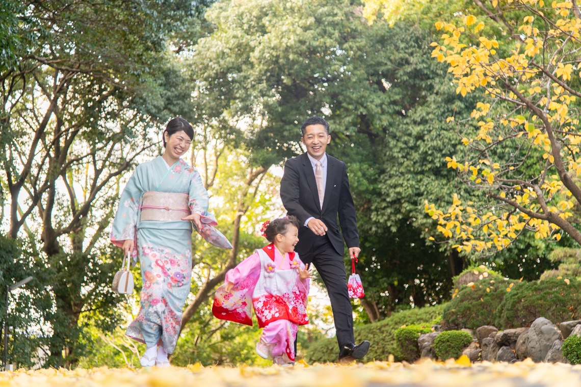 合同会社優希photoが出張撮影した家族写真(キッズ,ベビーフォト)などが写った「七五三写真」の家族写真