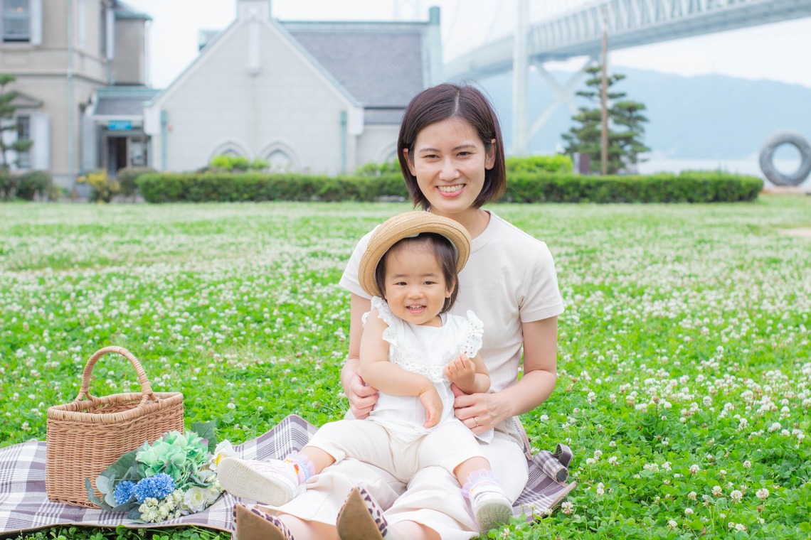 すみれふぉとが出張撮影した家族写真(キッズ,ベビーフォト)などが写った「新緑撮影会?」の家族写真