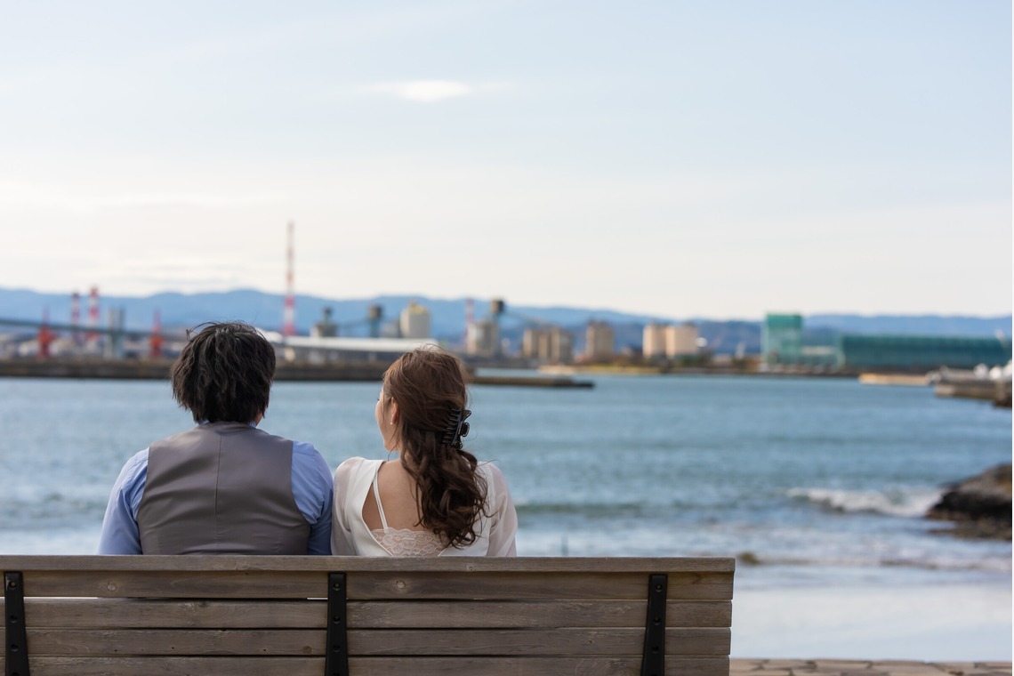 吉田和矢が撮影した「前撮り海ロケ」の写真