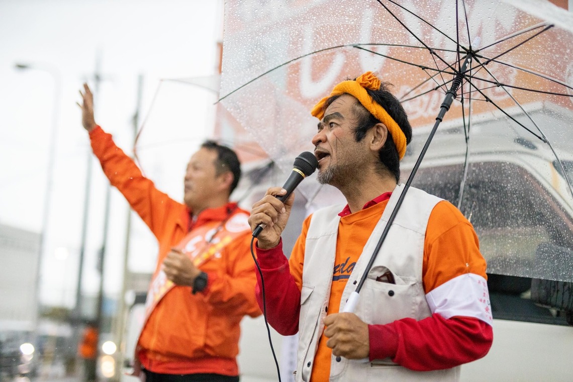 ポートレート沖縄が撮影した「選挙活動の様子」の写真
