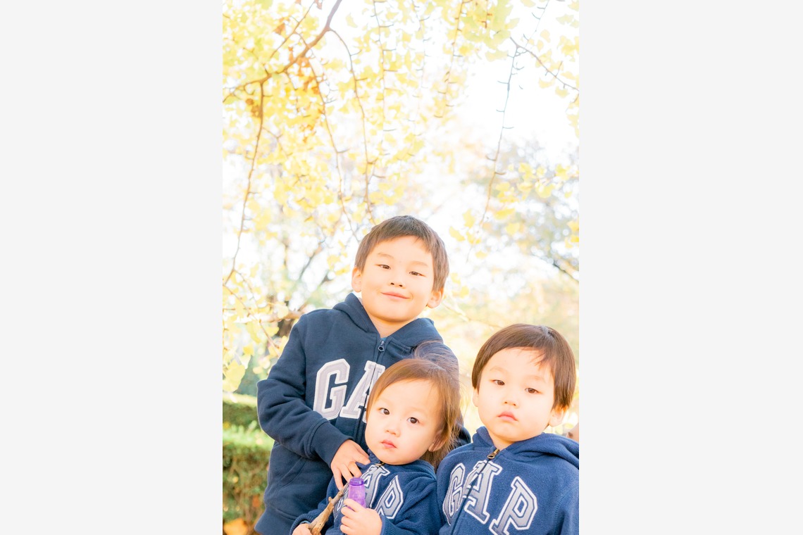 かわもとえつこが出張撮影した家族写真(キッズ,ベビーフォト)などが写った「ファミリーフォト」の家族写真
