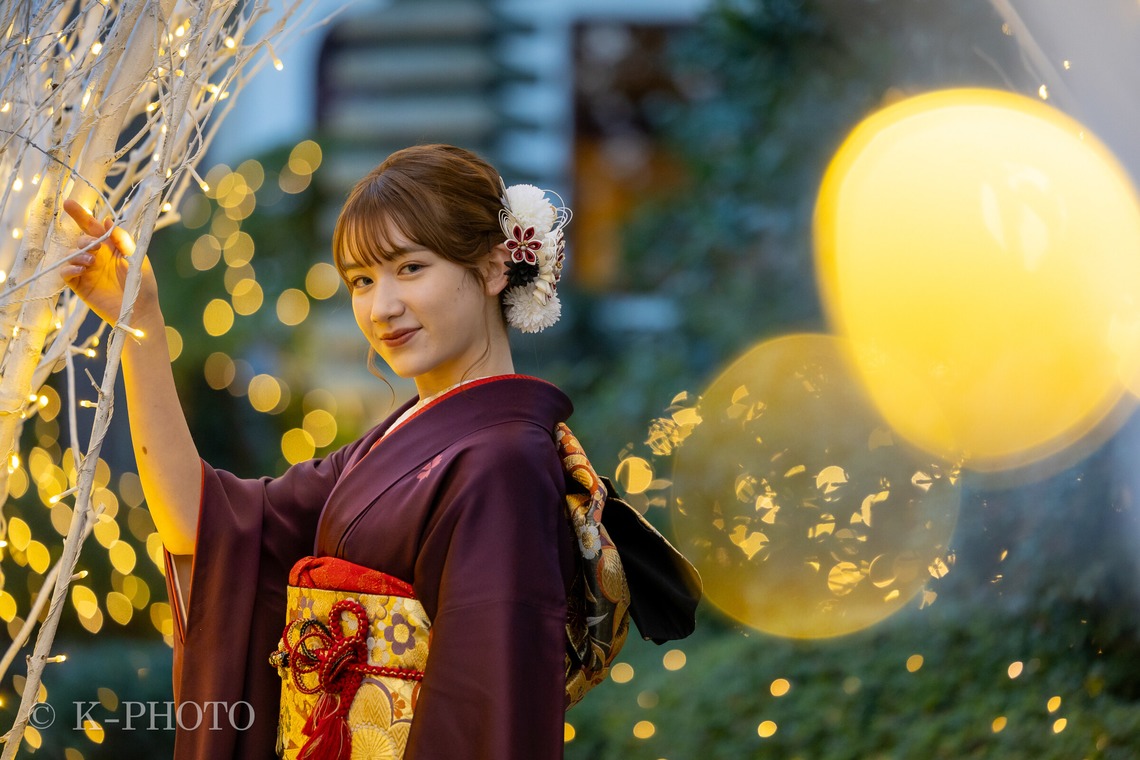 大森光太郎・K-PHOTOが出張撮影した家族写真(キッズ,ベビーフォト)などが写った「成人式撮影」の家族写真