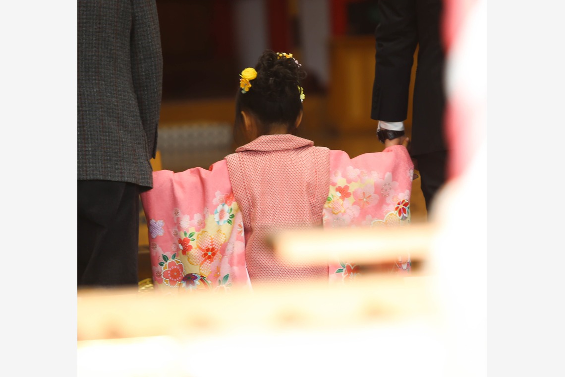 MTワークスが出張撮影した家族写真(キッズ,ベビーフォト)などが写った「七五三」の家族写真