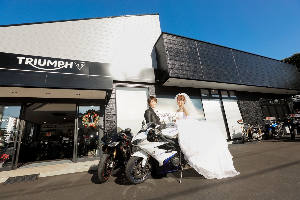 KIKIウェディングが撮影した「バイクと一諸に」の写真