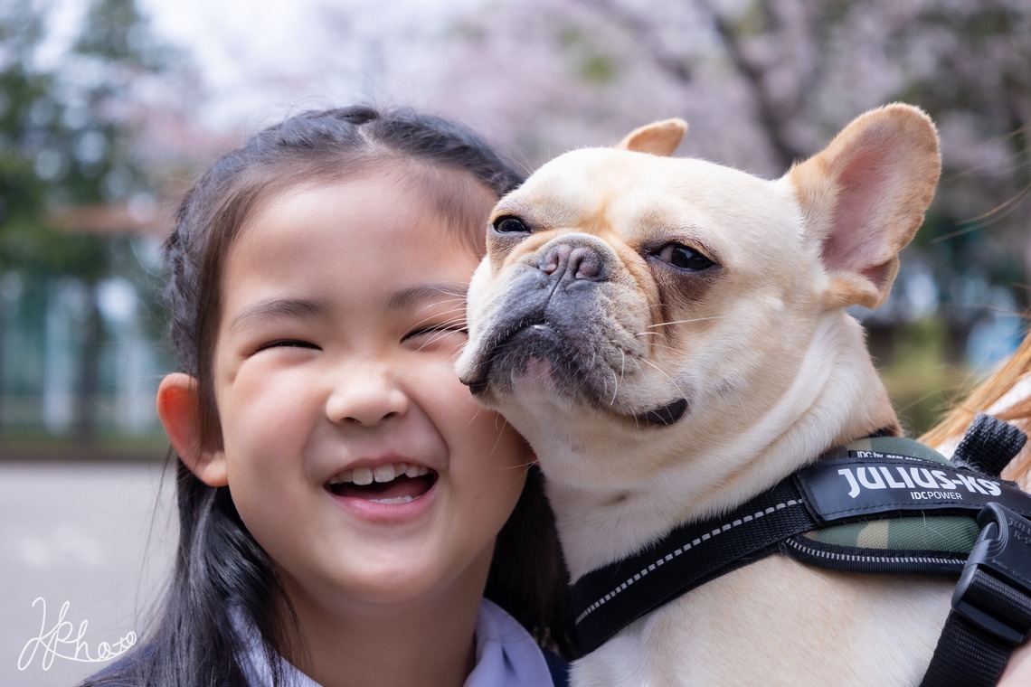 大森光太郎・K-PHOTOが出張撮影した家族写真(キッズ,ベビーフォト)などが写った「ペット撮影」の家族写真