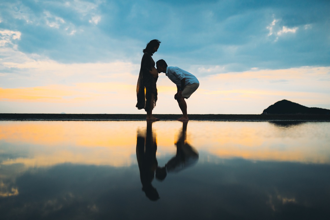 フォトグラファー笹が撮影した「香川県 父母ヶ浜 マタニティ」の写真