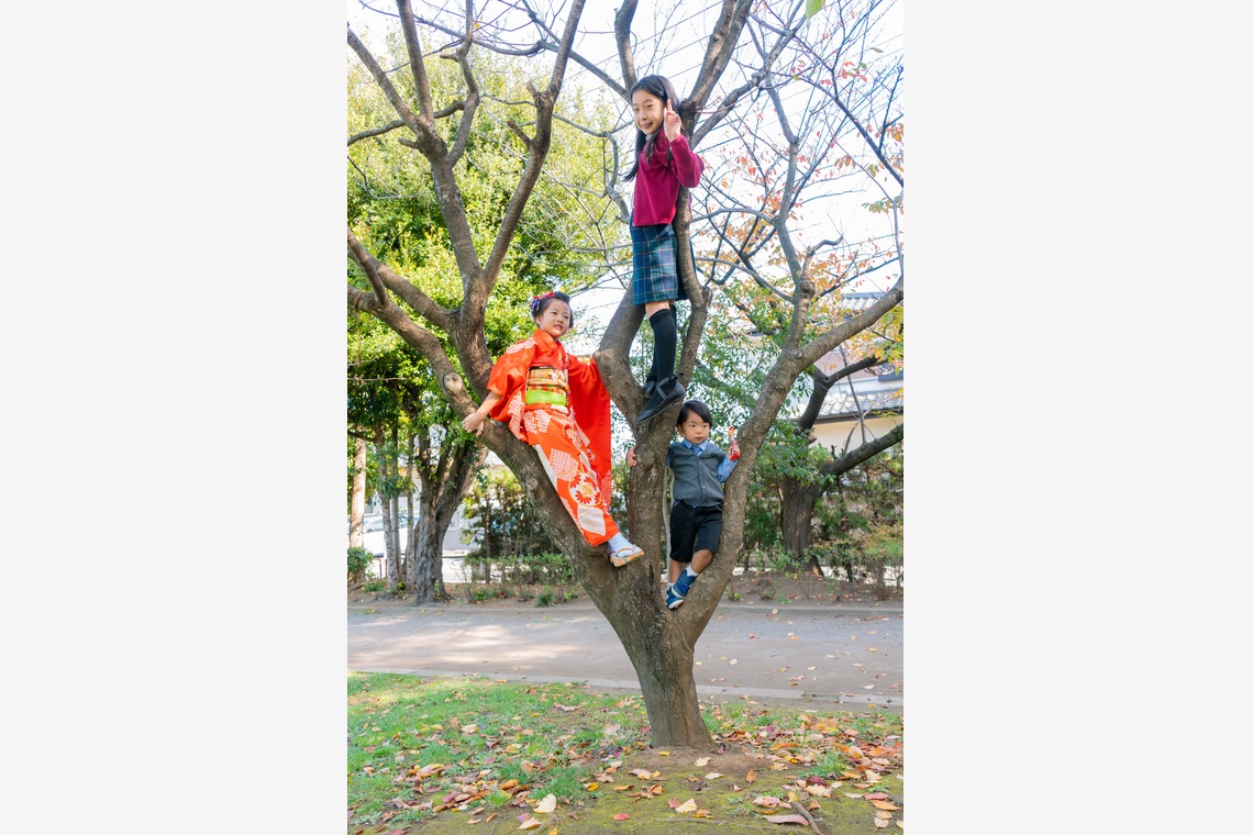 Hatazawa Akihiroが出張撮影した家族写真(キッズ,ベビーフォト)などが写った「Tokyo Shichigosan」の家族写真