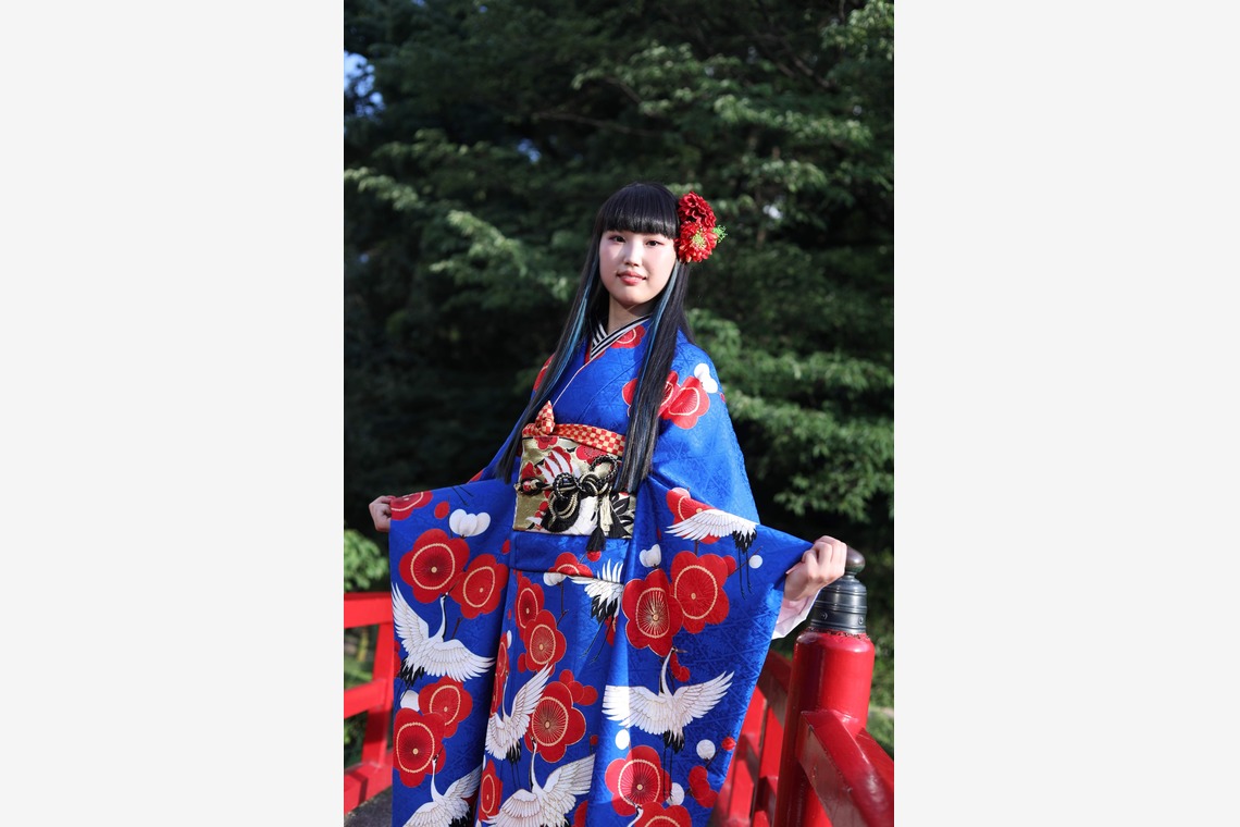 林哲郎が出張撮影した家族写真(キッズ,ベビーフォト)などが写った「成人式の前撮り」の家族写真