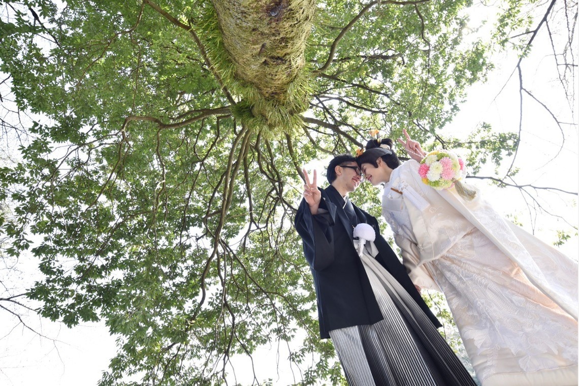 Photo of Pre Weddingphotoshoot at Nara with kimono in spring to summer taken by Kiki photo works