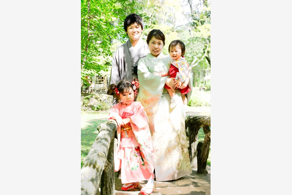 富岡 そよぎが撮影した「庭園での七五三撮影」の写真
