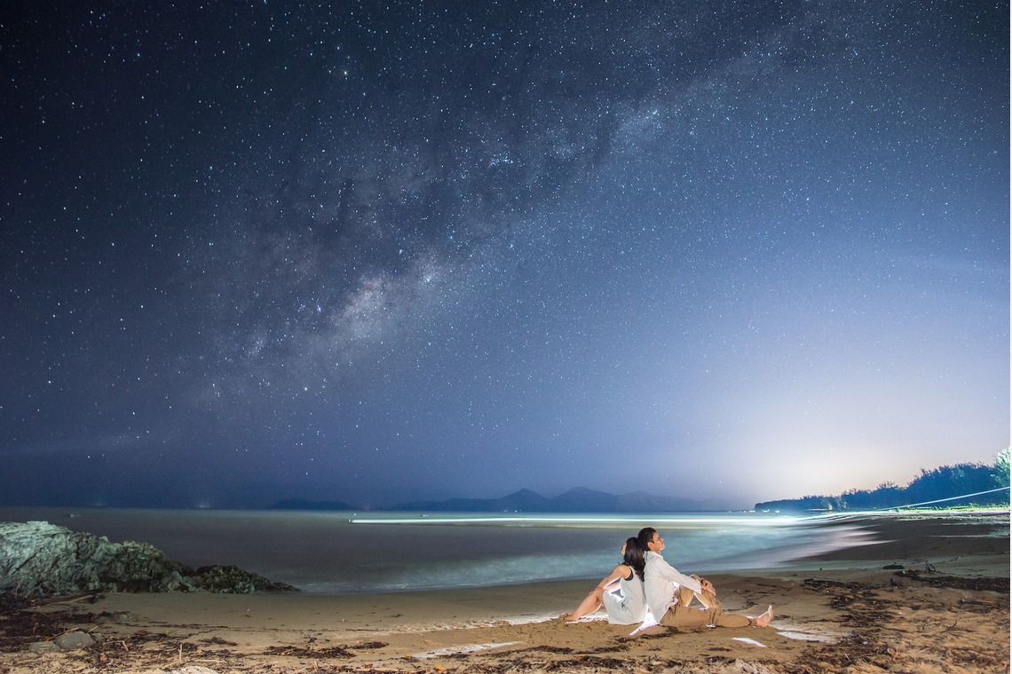 スマイルケアンズが撮影した「ケアンズの星空ビーチフォト」の写真