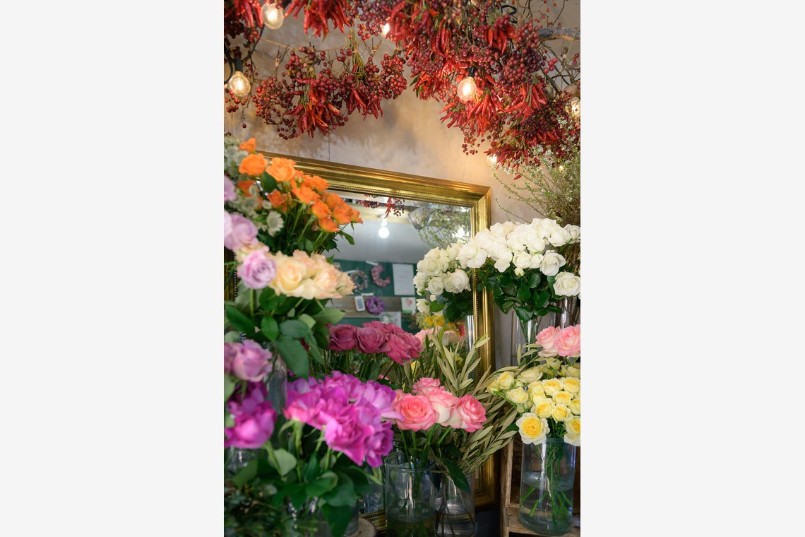 戸澤麻衣が撮影した「お花屋さんの撮影」の写真