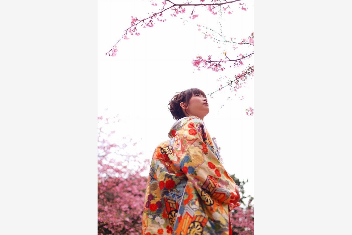 Photo of outdoor shooting in kimono taken by ecoo