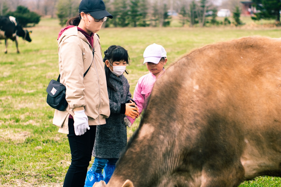 神部葵が撮影した「菊地ファーム　春の初放牧公開イベント」の写真