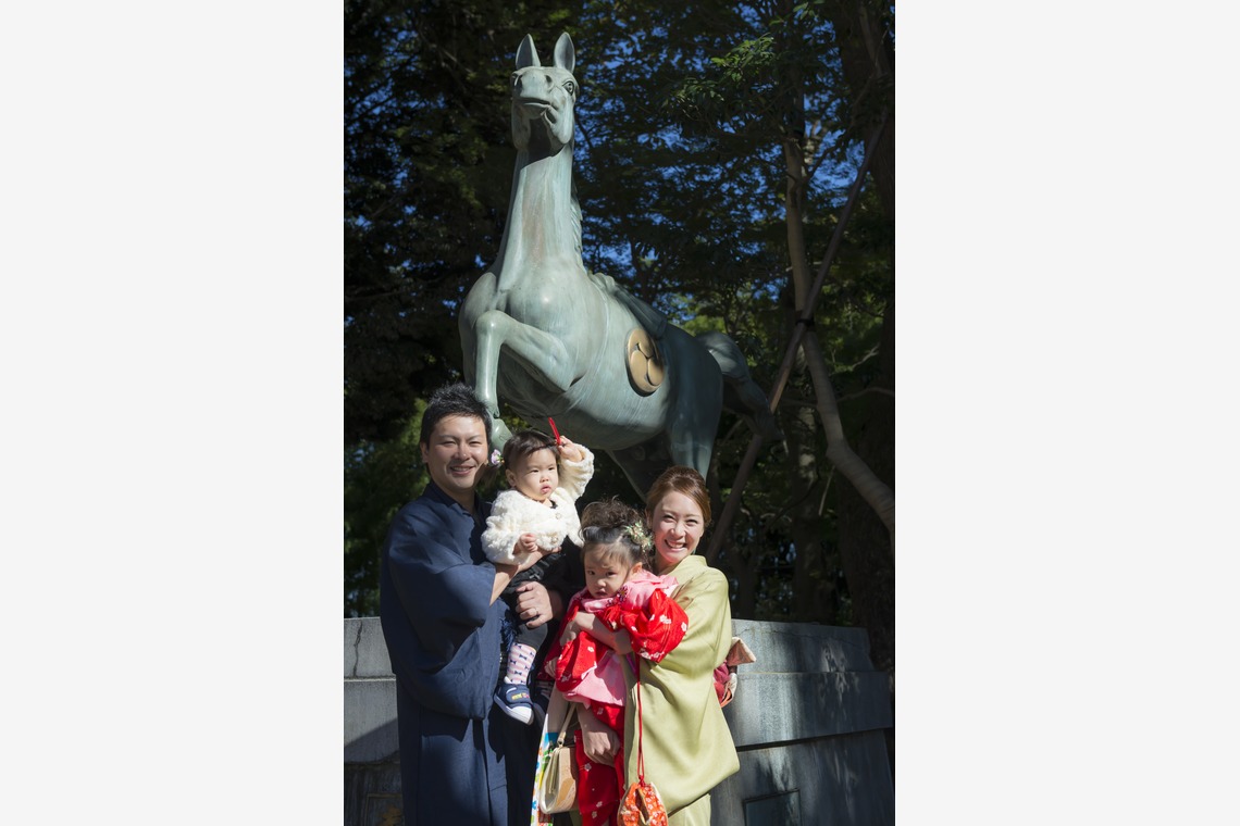 渡部写真事務所が出張撮影した家族写真(キッズ,ベビーフォト)などが写った「七五三撮影@宇都宮」の家族写真