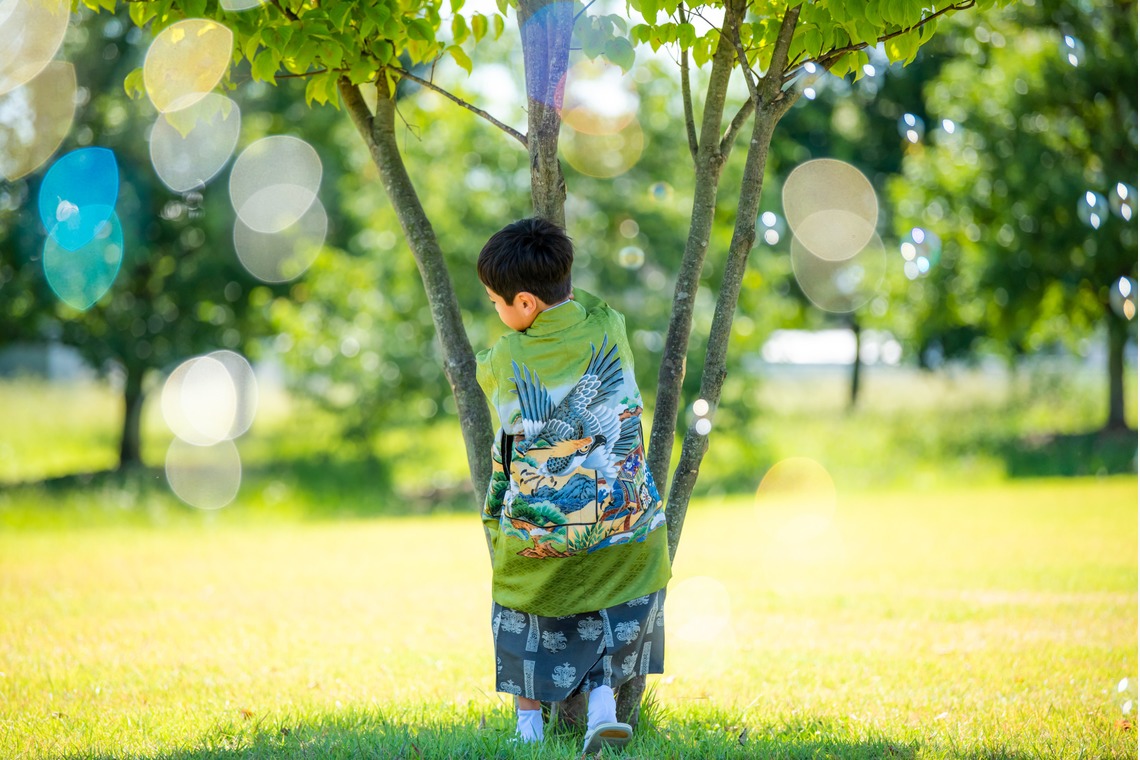 ぽらりすフォトワークスが出張撮影した家族写真(キッズ,ベビーフォト)などが写った「七五三撮影」の家族写真
