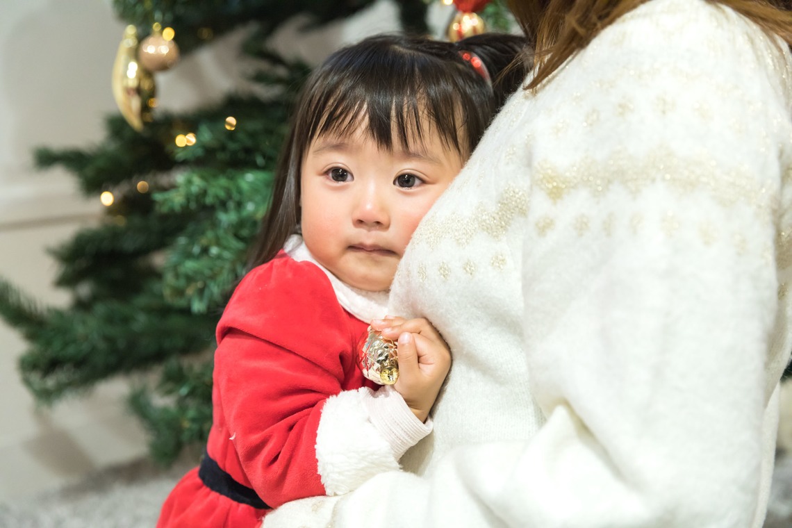 髙栁豪志が出張撮影した家族写真(キッズ,ベビーフォト)などが写った「クリスマス撮影会」の家族写真