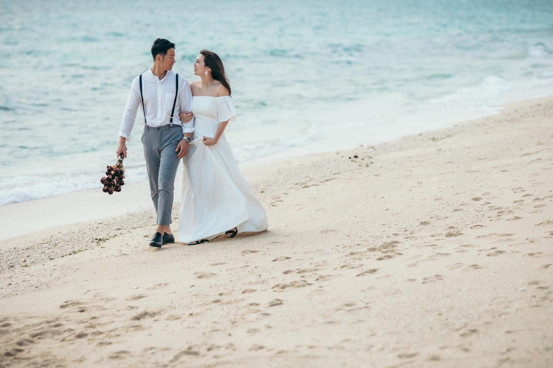 ポートレート沖縄が撮影した「ビーチフォトウエディング」の写真