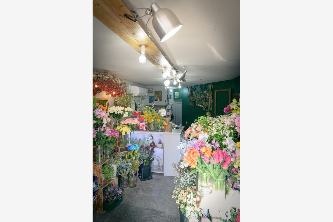 戸澤麻衣が撮影した「お花屋さんの撮影」の写真