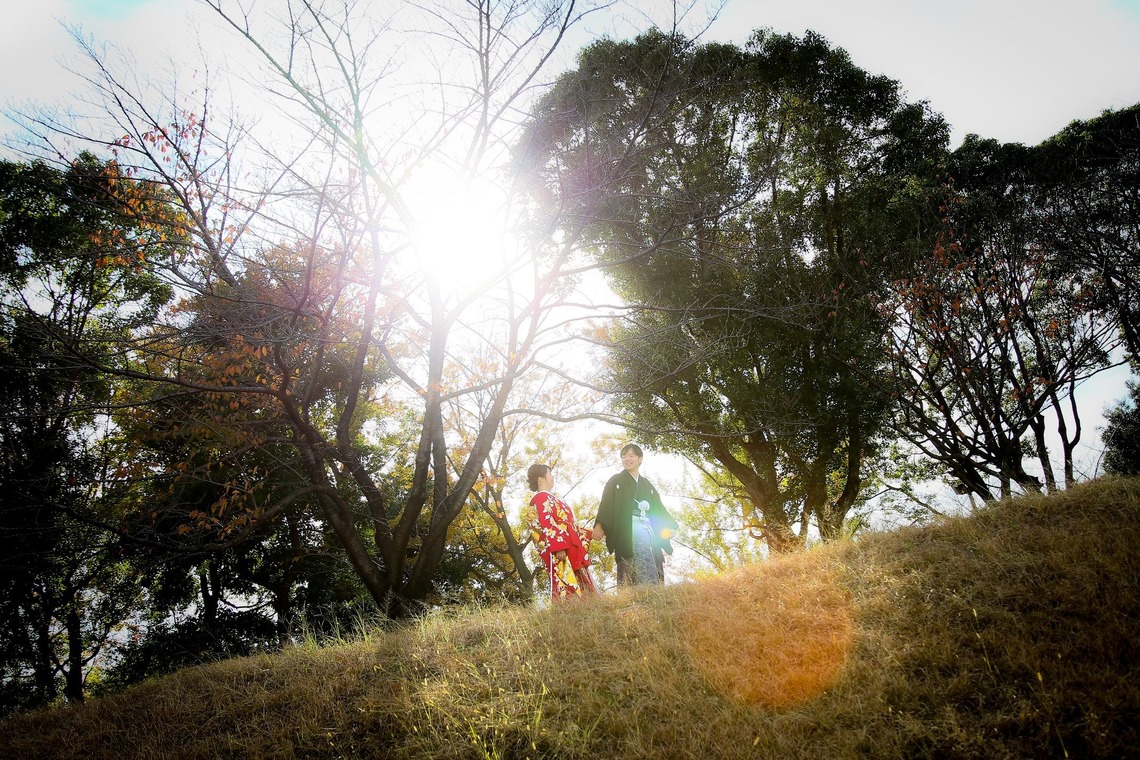 加倉井 規晃が撮影した「ロケーション・前撮り・公園・和装」の写真