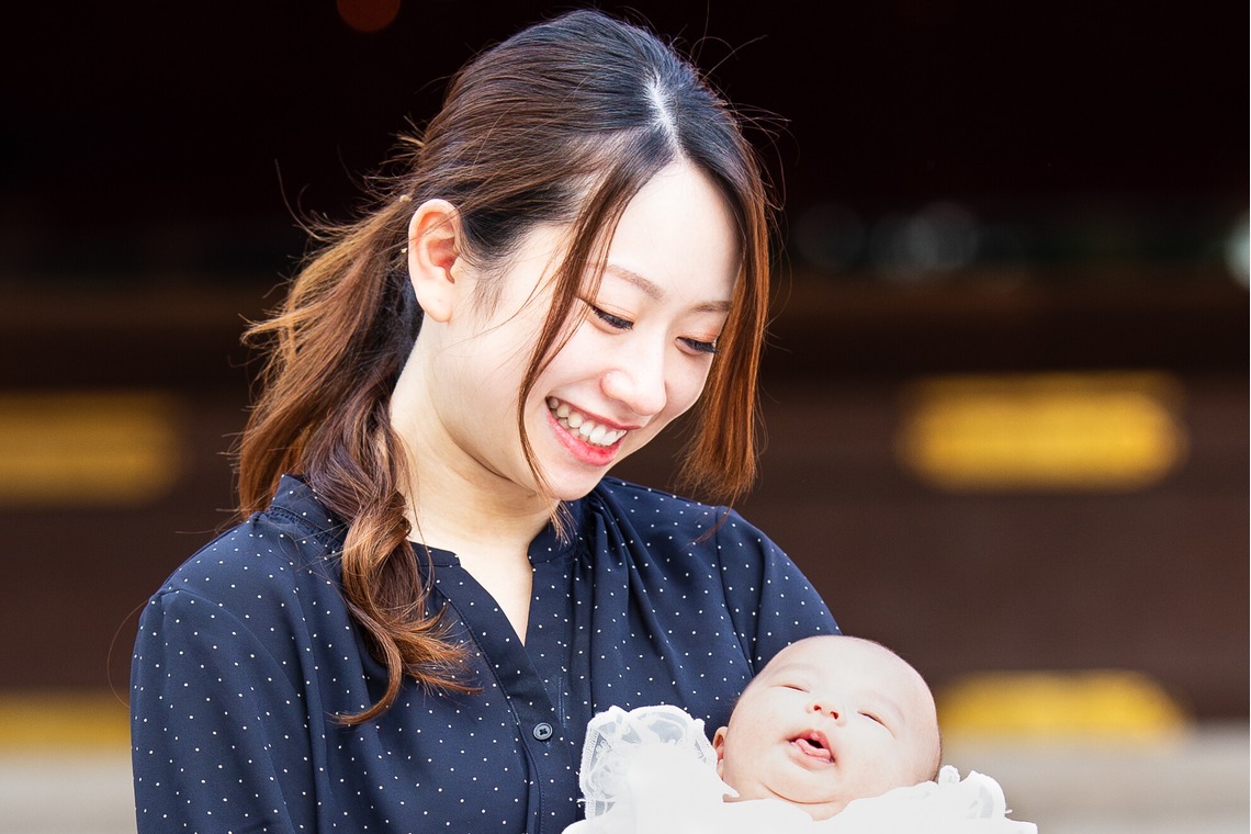 中井企画が撮影した家族写真の出張撮影のアルバム「お宮参り」