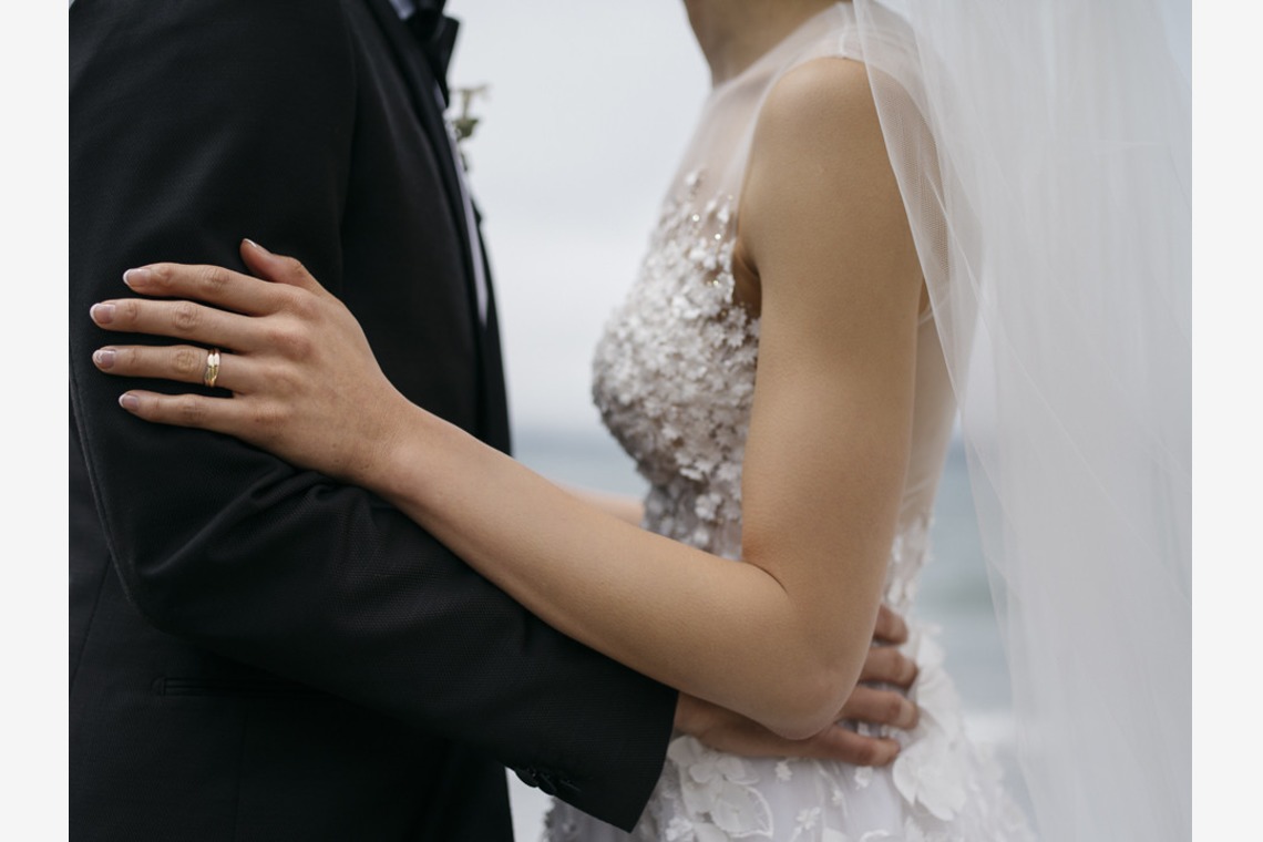 植村由理が撮影した「パトリシアとブレットの結婚式当日」の写真