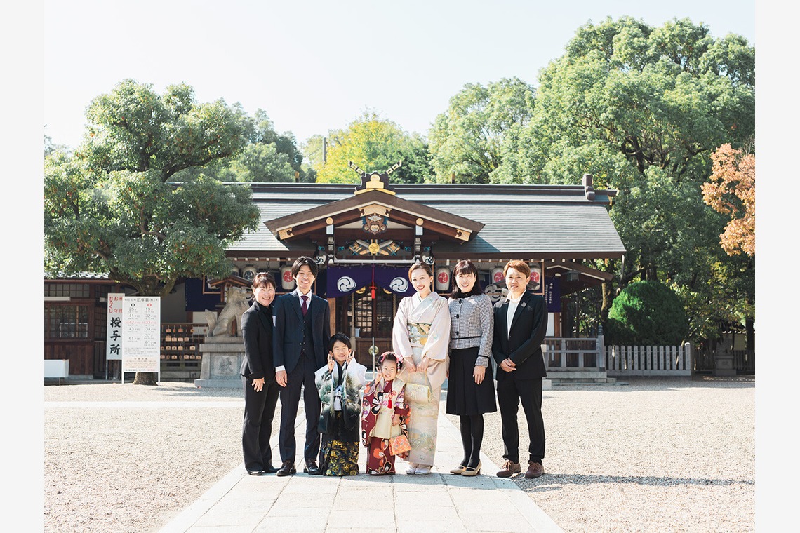 Tatsuyaが出張撮影した家族写真(キッズ,ベビーフォト)などが写った「七五三撮影」の家族写真