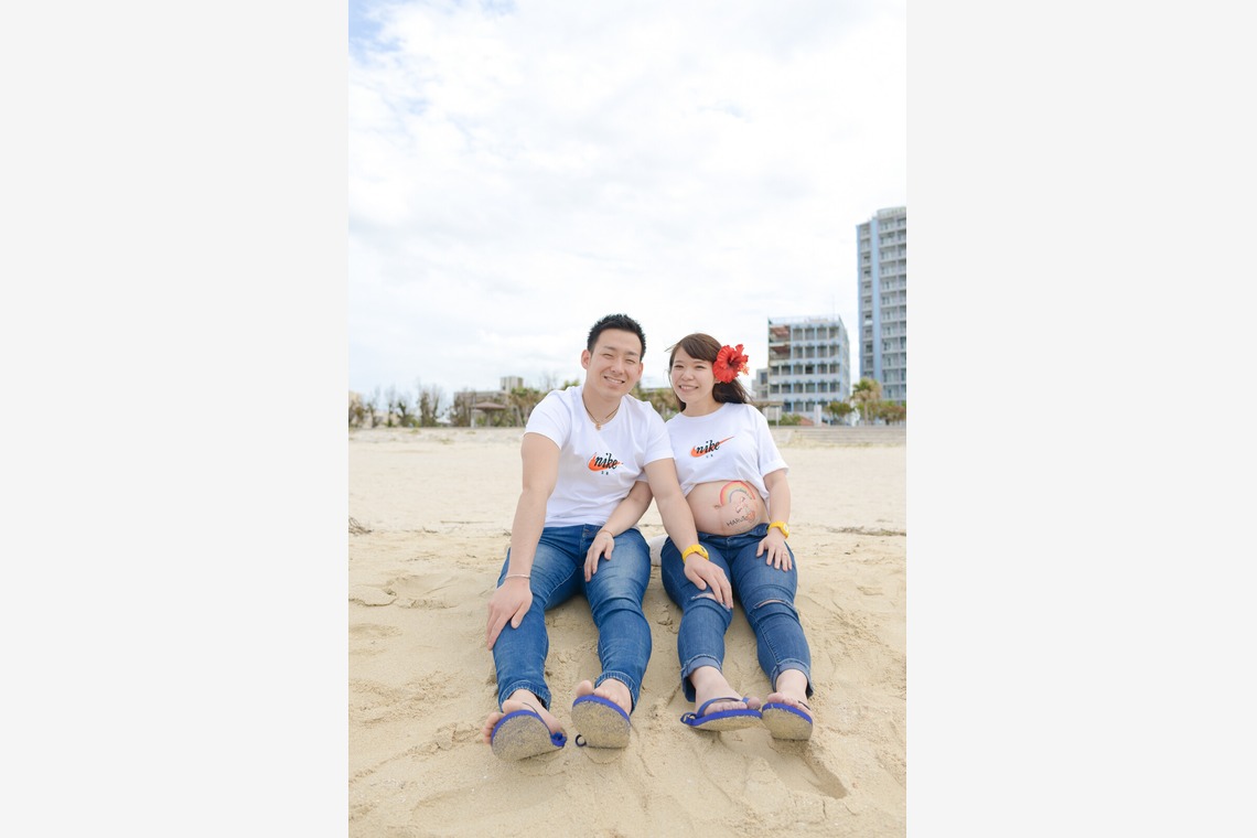 ＥＧＰが撮影した「沖縄マタニティーフォト」の写真